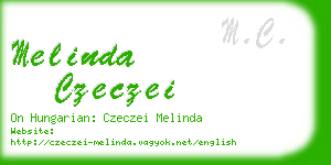 melinda czeczei business card